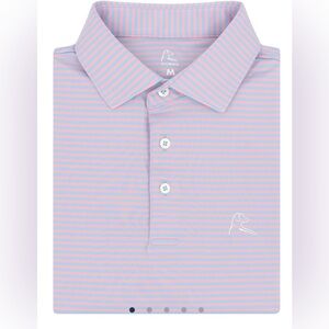 RHOBACK Performance Polo - the Birdie Stripe - Sz Large